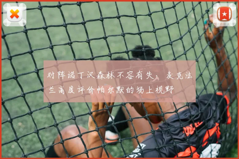 对阵诺丁汉森林不容有失，麦克法兰高度评价帕尔默的场上视野